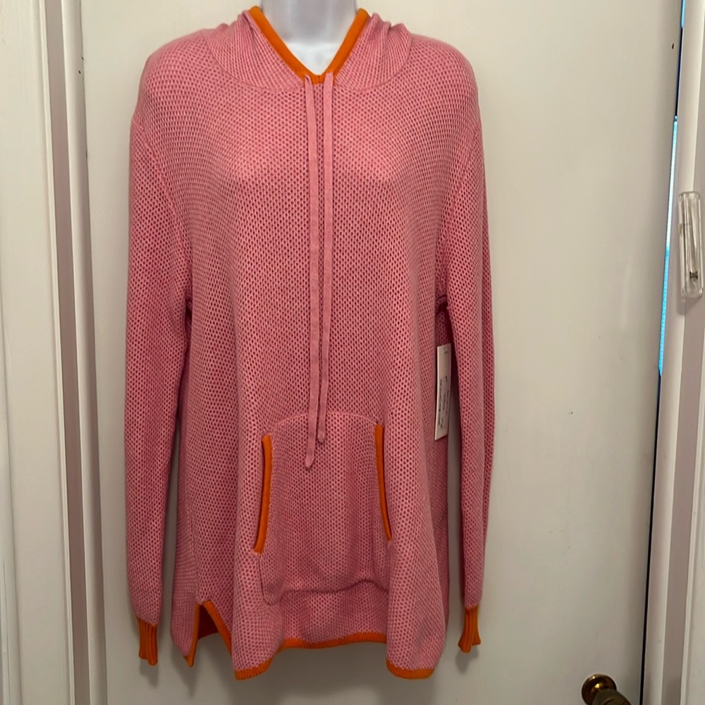 New with tags. Size S. Pink and orange trim by Stitch and Needle